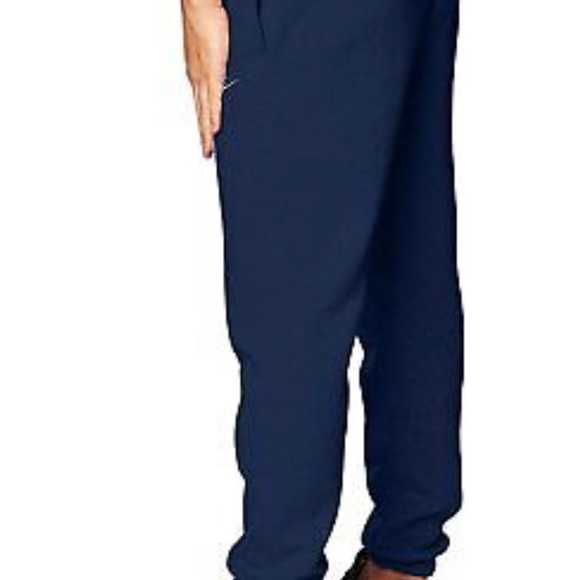 Nike Men's Club Fleece Tapered Jogger Pants Navy Blue - Picture 3 of 7